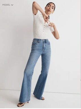 New* Madewell the perfect vintage flare Jean